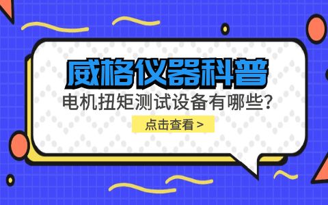 威格儀器-電機(jī)扭矩測(cè)試設(shè)備有哪些？插圖